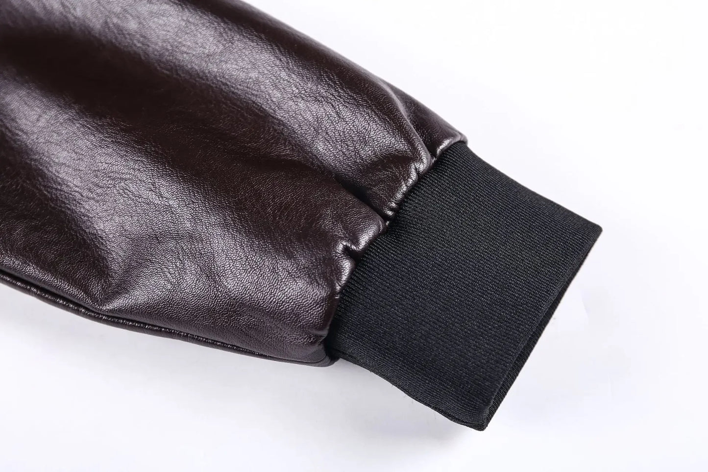 Winter Mens thick Warm Leather Jacket Luxury Stand Collar Embroidery Motorcycle Jacket Coat Men's Street Fashion Trend PU Jacket