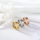 Fashion Classic Cross Stainless Steel Rings For Women Men Gold Color Luxury Jewelry Wedding Gift