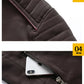 2024 New Men's Leather Washed Leather Jacket Motorcycle Plus Fleece Splicing European and American Men's Leather Coat