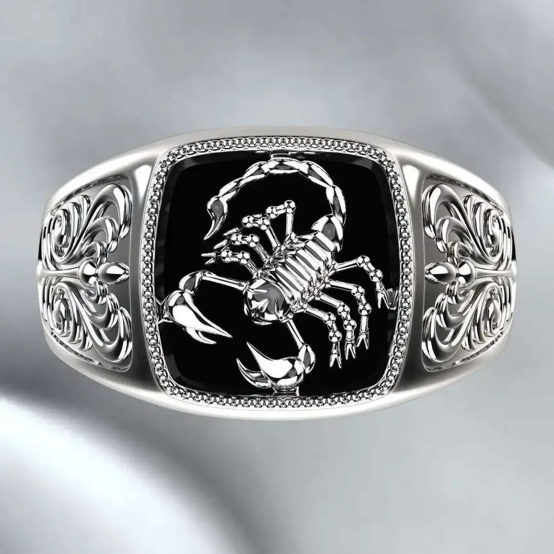 Huitan Viking Nordic Mythology Giant Wolf Men Ring Defense Totem Wolf Fashion Hip Hop Rock Unisex Finger Ring Punk Gift