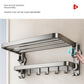 Drill-Free Shelf Bathroom Toilet Storage Hook Sucker