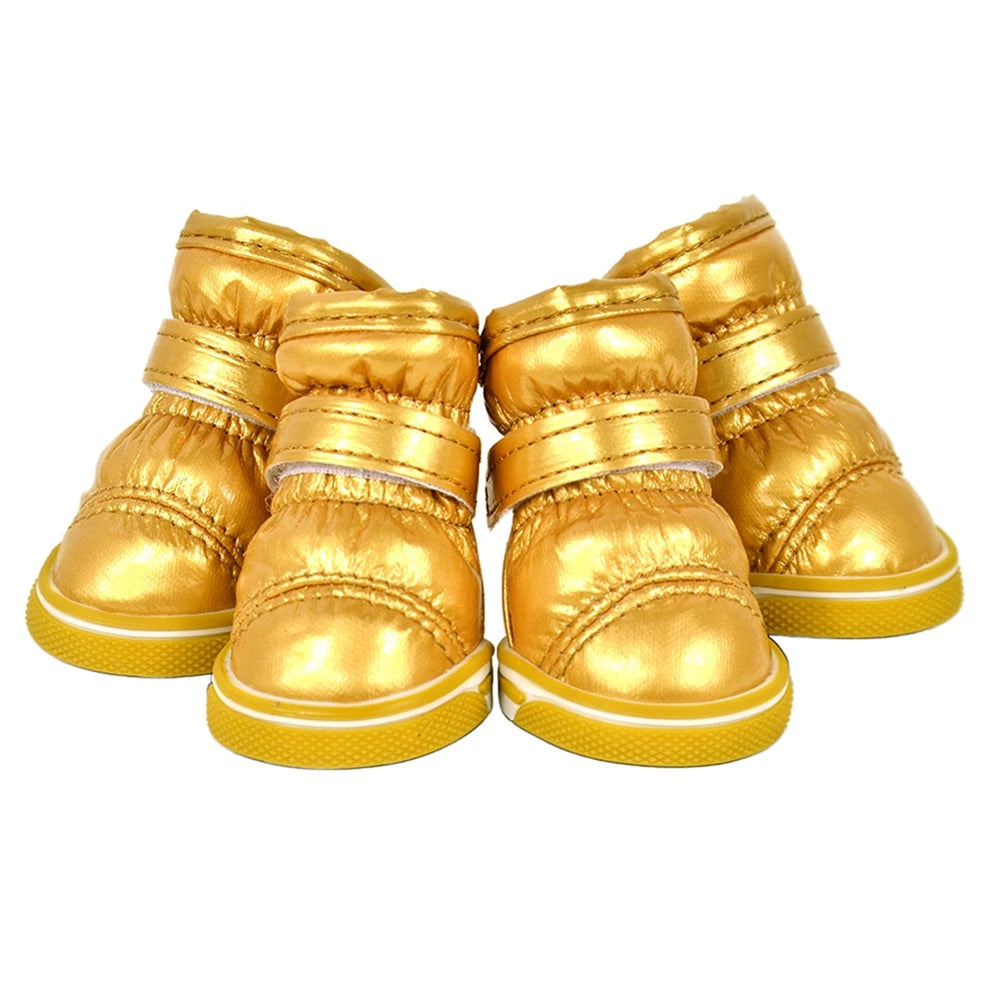 4Pcs Dirt-resistant Soft Outdoor Dog Boots for Small Medium Dog Dog Shoes Paw Protector Wear-resistant