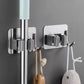 Multi-Purpose Hooks Adhesive Wall Hanging Mop Rack Broom Hanger Hook Kitchen Bathroom Organization Home Organizer Accessories ﻿