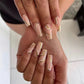 24p Artificial Acrylic Nail Art Fake Nails Full Coverage Removable Press On Nails Tip French Light Pink Heart False Nail Designs