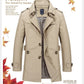 2025 Spring and Autumn men's coat Men's casual cotton Jacket men's mid-length trench coat men's jacket
