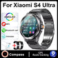 S4 Ultra Smart Bracelet Men Watch For Xiaomi  AMOLED HD Screen Bluetooth Call GPS Trajectory NFC Heart Rate Compass SmartWatches