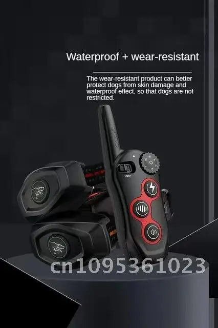 Electric Pet Training Collar, Remote Control, Anti Bark Vibration Collars Dog Sound, for Dogs, Waterproof, Rechargeable, Colar