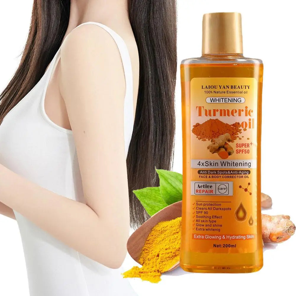 Turmeric Essential Oil Facial Body Massage Moisturizing Diffuser Aromatherapy Face Body Care Smoothing Body face Skin Care 200ml