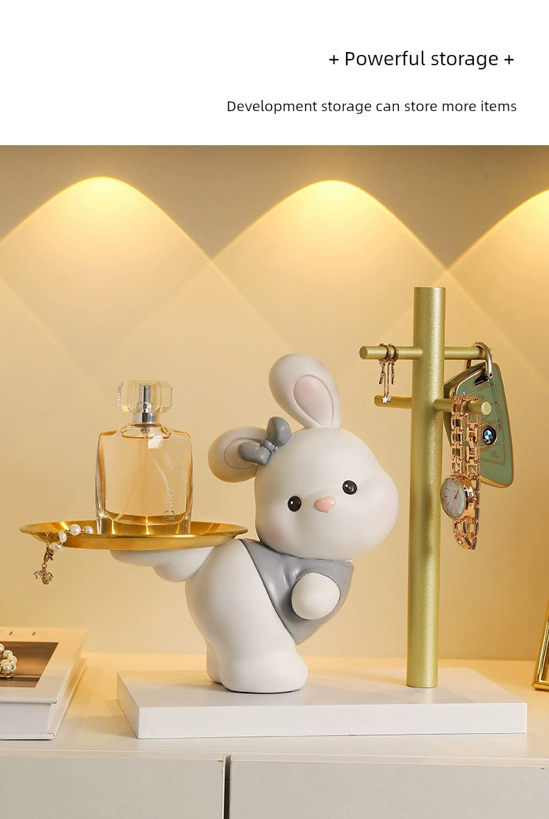 Key Storage Decoration Home Tray Moving Fortune Cat