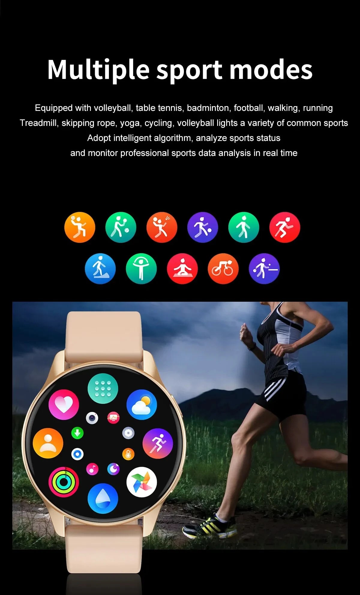 New Smart Watch Wireless Charging Smartwatch Bluetooth Calls Watches Men Women Fitness Bracelet Custom Watch Face +Box