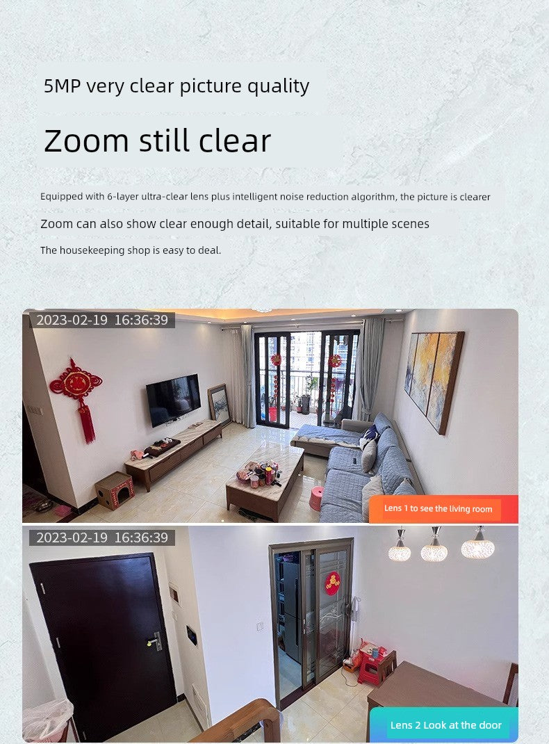 Sea Davey 4G Surveillance Camera For Home Mobile Phone Remote without Network 360 Degree Panoramic HD without WiFi