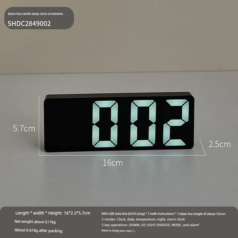 Led Student Dormitory E-Sports Office Room Clock