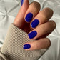 24pcs Artificial Nail Art Fake Nails Full Coverage Removable Ballet Short Press On Nails tips Chips Waterproof Solid Colour set