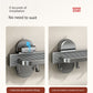 Retractable Bath Towel Rack Clothes Toilet Punch-Free Suction Cup