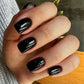 24pcs Artificial Nail Art Fake Nails Full Coverage Removable Ballet Short Press On Nails tips Chips Waterproof Solid Colour set