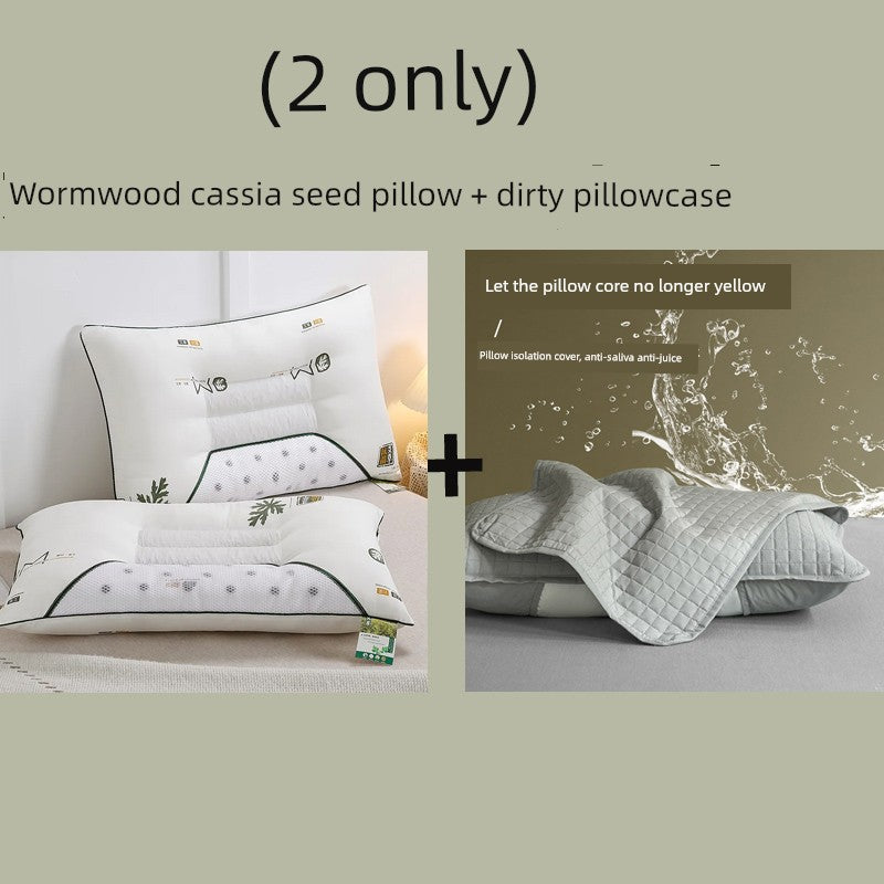 Send Pillowcase Argy Wormwood Ketsumeishi Pillow Case and Pillow Core Set For Home a Pair of Cervical Support for Sleeping Adults