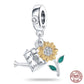 Fit Pandora 925 Original Bracelet 925 Silver Plate Flower Bird Series Charms Beads For Women Fashion DIY Jewelry Gifts Making