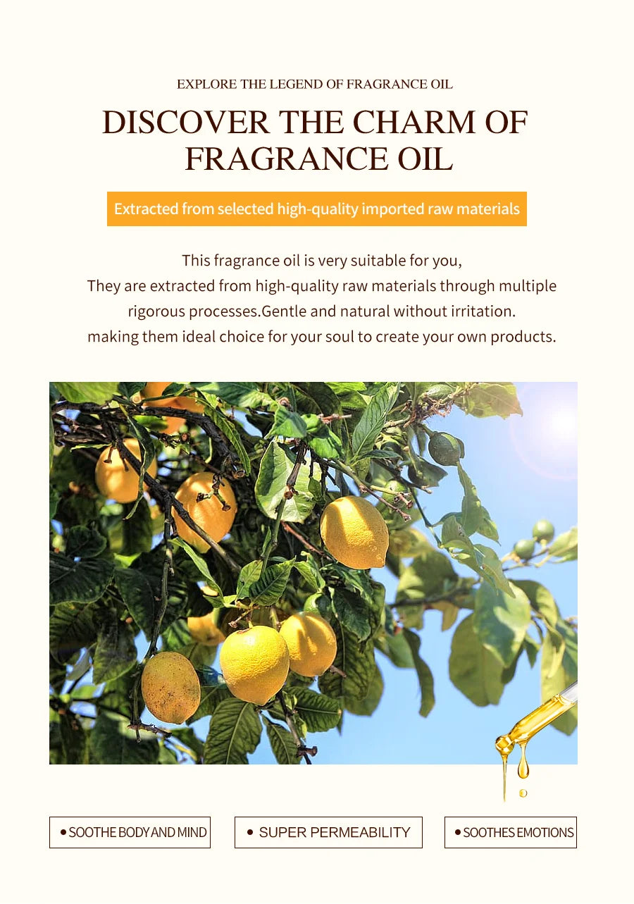HIQILI 10ml Fragrance Oils, Best Oil for Home, Hotel,Travel ,Diffuser, Humidifier, Candle, Soap, Air Freshener and DIY Perfume