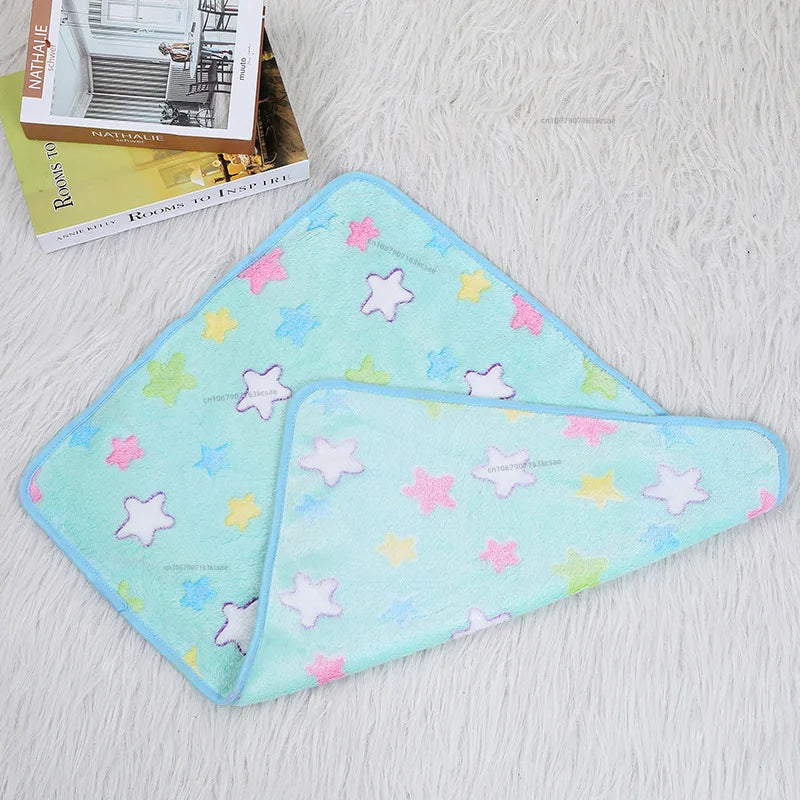 Soft Sleep Mat for Hamster Pet Pee Pad Puppy Kitten Blanket Bed Mat Guinea Pig Plush Mat Bed Small Animal Mat for Rabbit Hamster