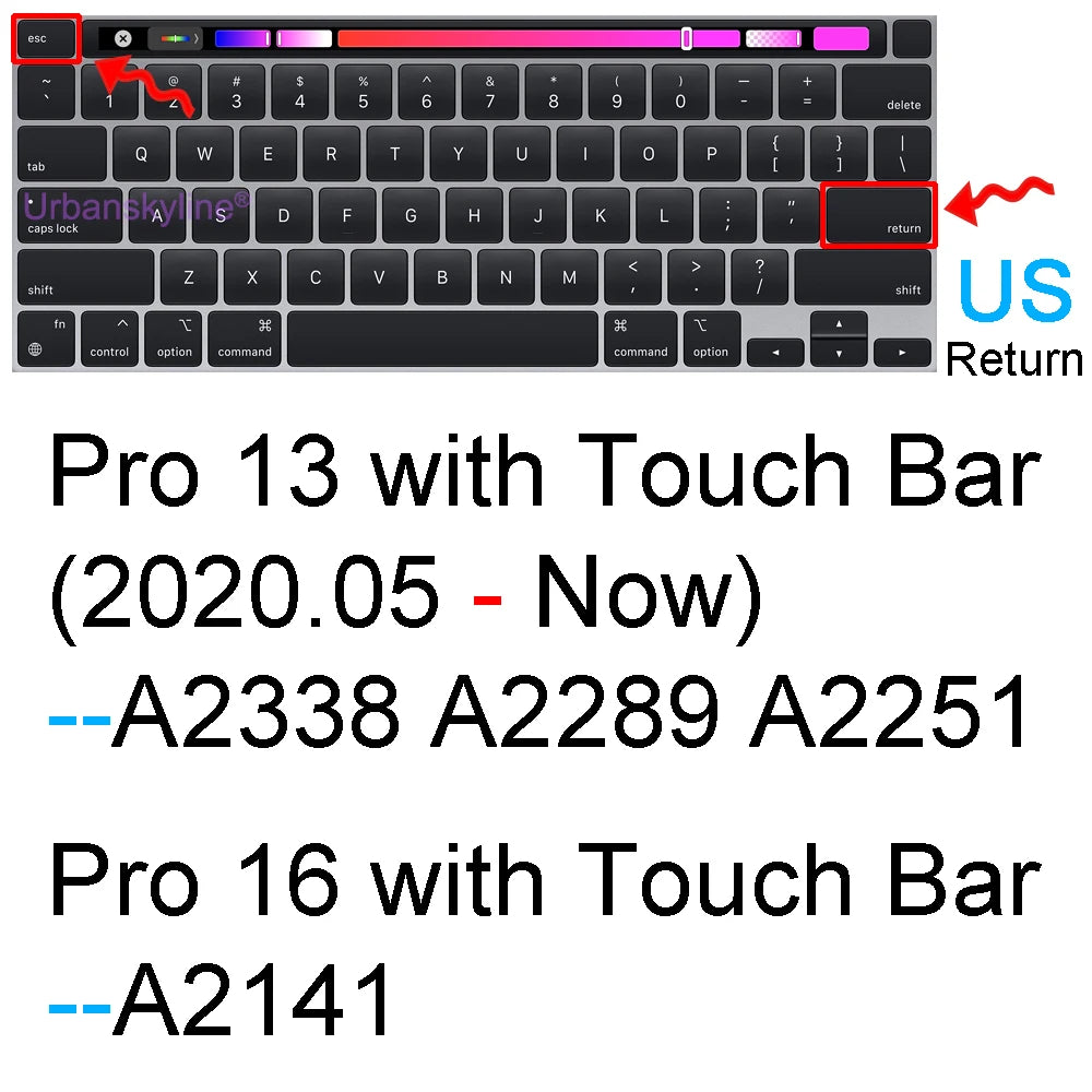 Keyboard Cover for Macbook Air 13 M3 15 Pro 14 M4 13 M2 16 Retina 11 Silicone Protector Skin Case A3113 A3114 A2681 A3401 A3185