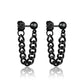 2pcs Fashion Cross Feather Stud Earrings, Punk Rock Style For Women Men High Quality Stainless Steel Hiphop Ear Jewelry