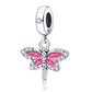 Fit Pandora 925 Original Bracelet 925 Silver Plate Flower Bird Series Charms Beads For Women Fashion DIY Jewelry Gifts Making