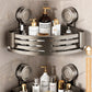 Suction Cup Towel Rack Bathroom Punch-Free Hanging Rod Bathroom Storage Rack Integrated Shower Room Toilet Storage Bath Towel Rack