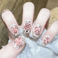 24Pcs/Lot Milky White Gradient Long Wearing False Nail Tips Acrylic Press on Nails Removable Reusable Artifical Fake Nails Art