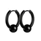 2pcs Fashion Cross Feather Stud Earrings, Punk Rock Style For Women Men High Quality Stainless Steel Hiphop Ear Jewelry