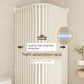 Waterproof Partition Foldable Curved Rod Dry Wet Separation Shower Curtain