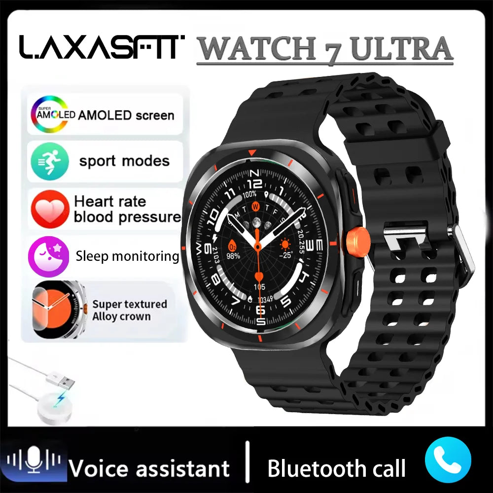 Watch 7 Ultra Smartwatch Bluetooth Talk HD AMOLED Screen Fitness Tracker Health Monitoring Smartwatch for Android IOS