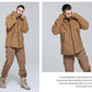 Fleece Hooded Camouflage Jacket Men Women Multi-Pockets Coat Outdoor Trekking Hiking Climbing Camping Tooling Clothes S-4XL