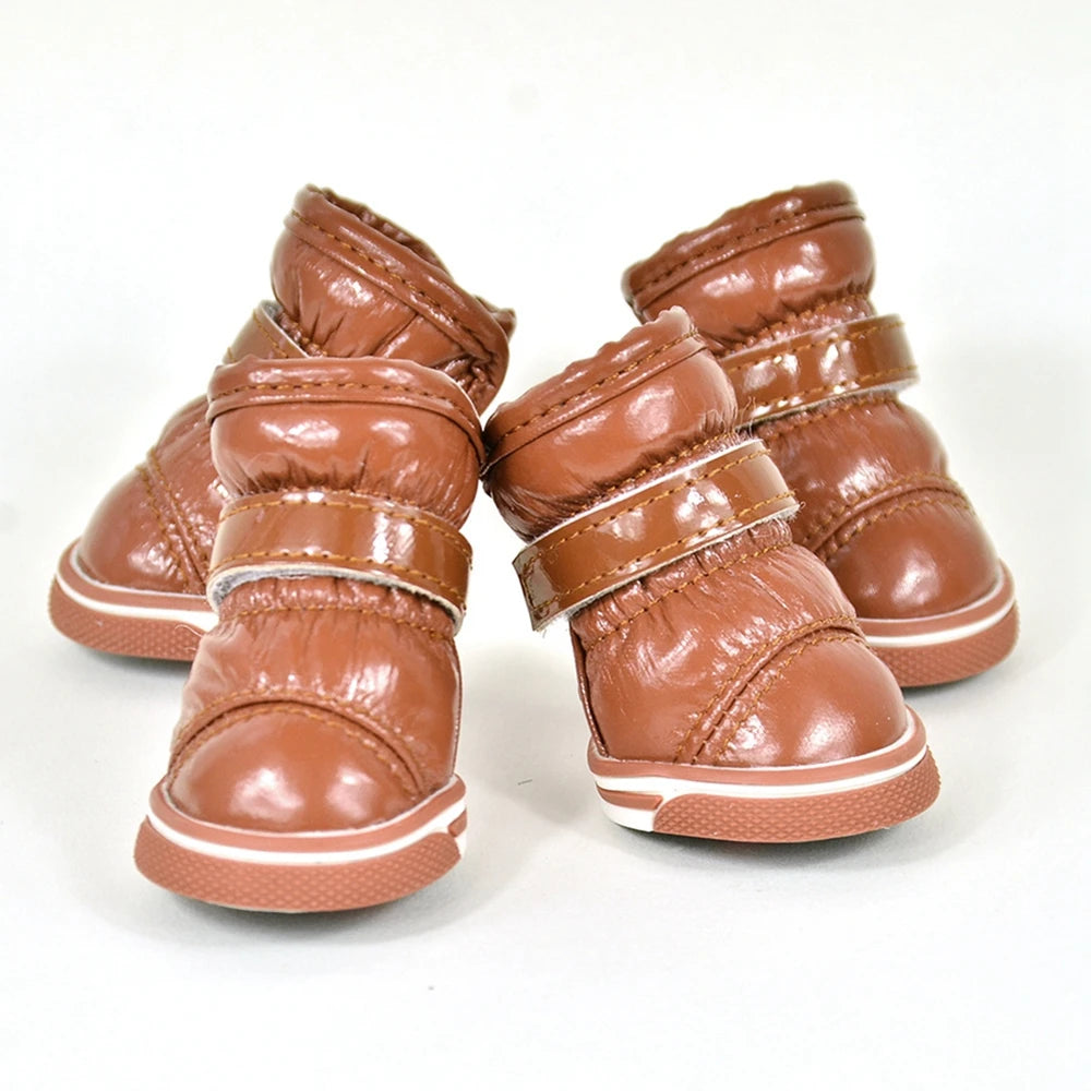4Pcs Dirt-resistant Soft Outdoor Dog Boots for Small Medium Dog Dog Shoes Paw Protector Wear-resistant