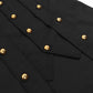 Medieval Men Vintage Costumes Steampunk Gothic Black Long Jacket Coat Vampire Cosplay Pirate Halloween Outfit Men's Trenchcoat