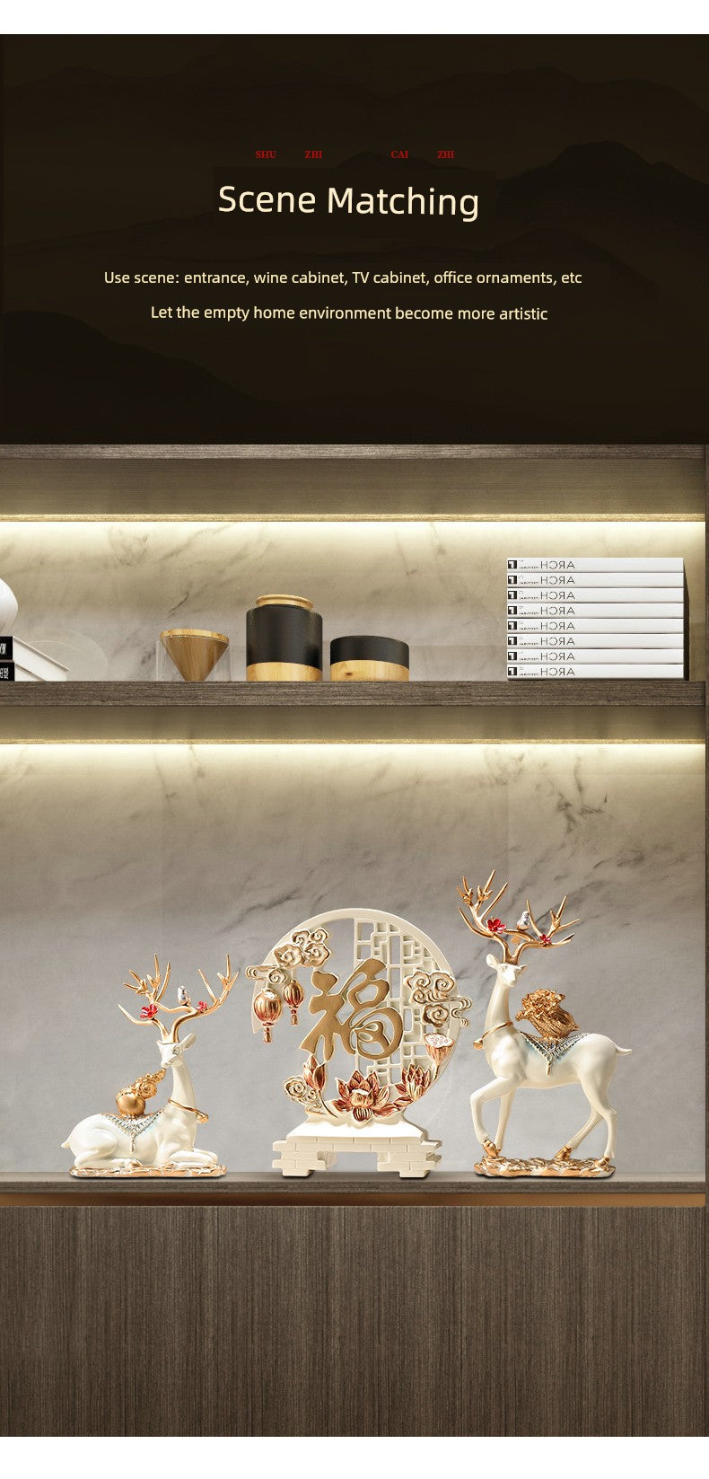 TV Accessible Luxury Living Room Moving Gift Wine Cabinet Decorations