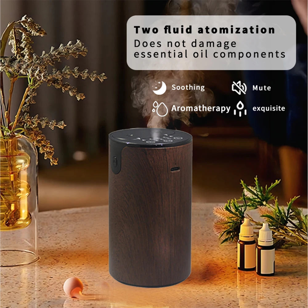 Essential Oil Diffuser for Home Quiet Smart Auto Aroma Diffuser Dual Nozzle Anti-Leakage 20ML  Aromatherapy Diffuser Nano Mist
