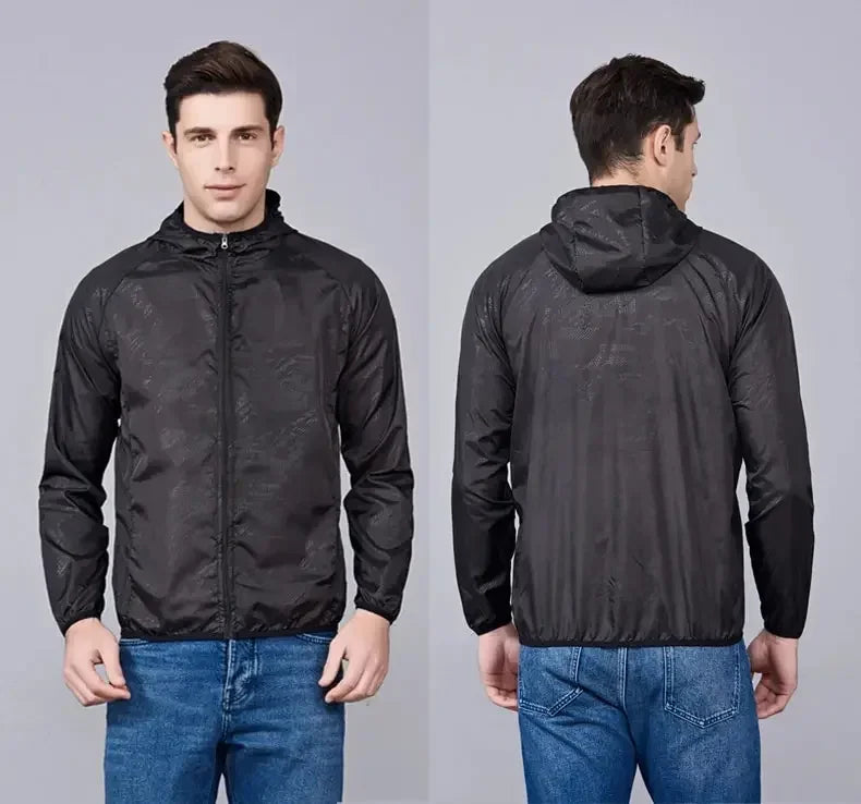 Men Women Hiking Jackets Waterproof Sun Protection Windbreaker Camping Climbing Outdoor Rain Coat Unisex Portable Clothes