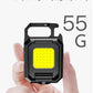 XPE Pocket Work Light 1000LM COB LED Mini Keychain Light USB Rechargeable Flashlight IPX4 Waterproof for Outdoor Camping Hiking