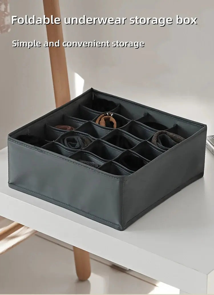 1pc Fabric Underwear Storage Box Drawer Organizers For Closet Organization And Storage Of Socks Underwear Ties And More