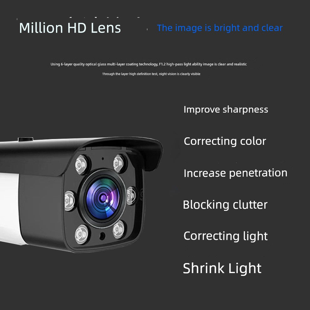 Direct-Connected TV Monitor Analog Camera Full Set of Equipment For Home Outdoor Closed-Circuit Old Wired Probe