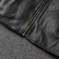 Vintage Black Brown Real Cowhide Genuine Leather Jacket Real Fur Men's Leather Jacket Bomber Men Leather Jacket Motorcycle Coat