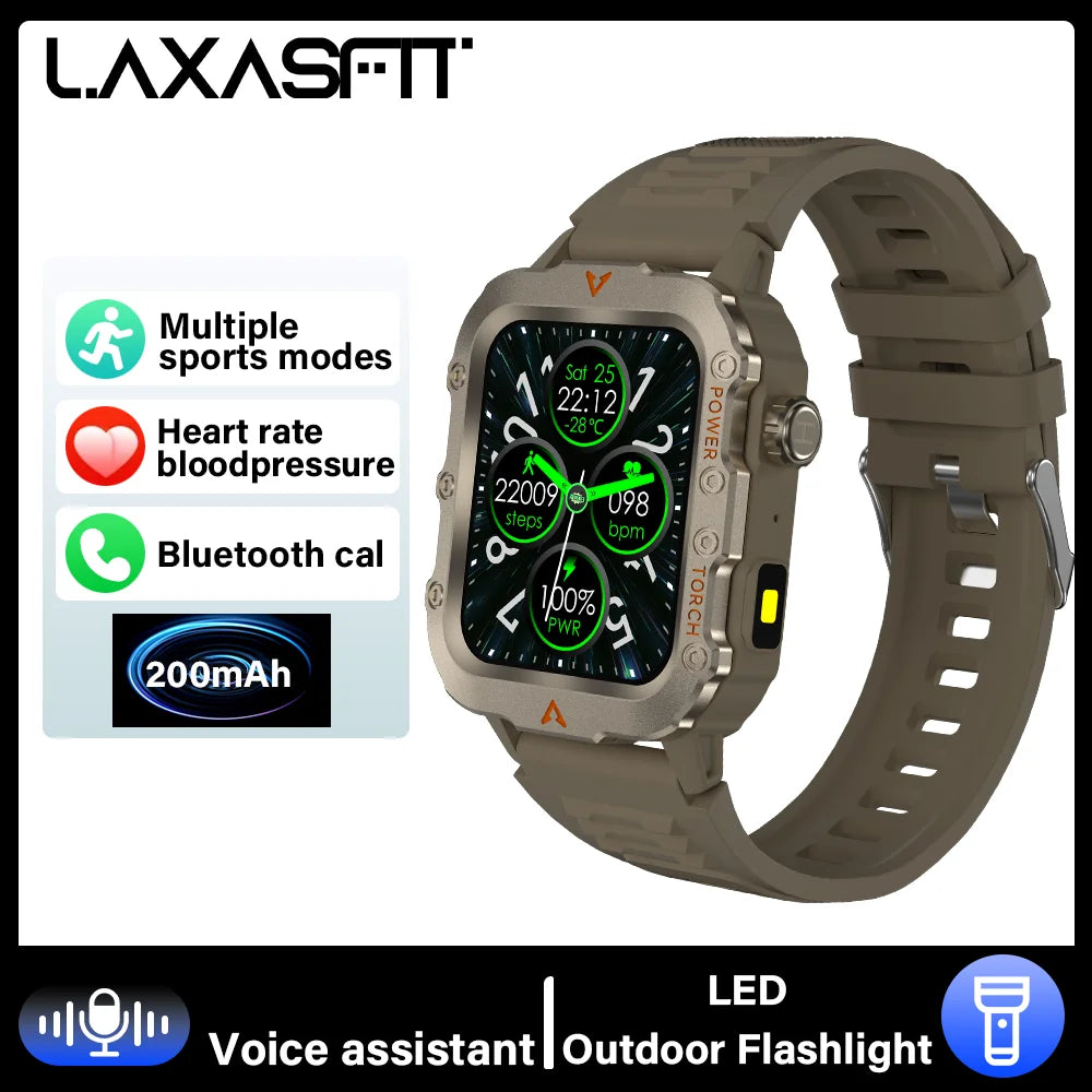 New LED Men's Smartwatch Bluetooth Talking Smartwatch Multi Sport Mode Health Monitoring Smart Watch