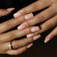24pcs Artificial Nail Art Fake Nails Full Coverage Removable Ballet Short Press On Nails tips Chips Waterproof Solid Colour set