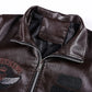 Winter Mens thick Warm Leather Jacket Luxury Stand Collar Embroidery Motorcycle Jacket Coat Men's Street Fashion Trend PU Jacket