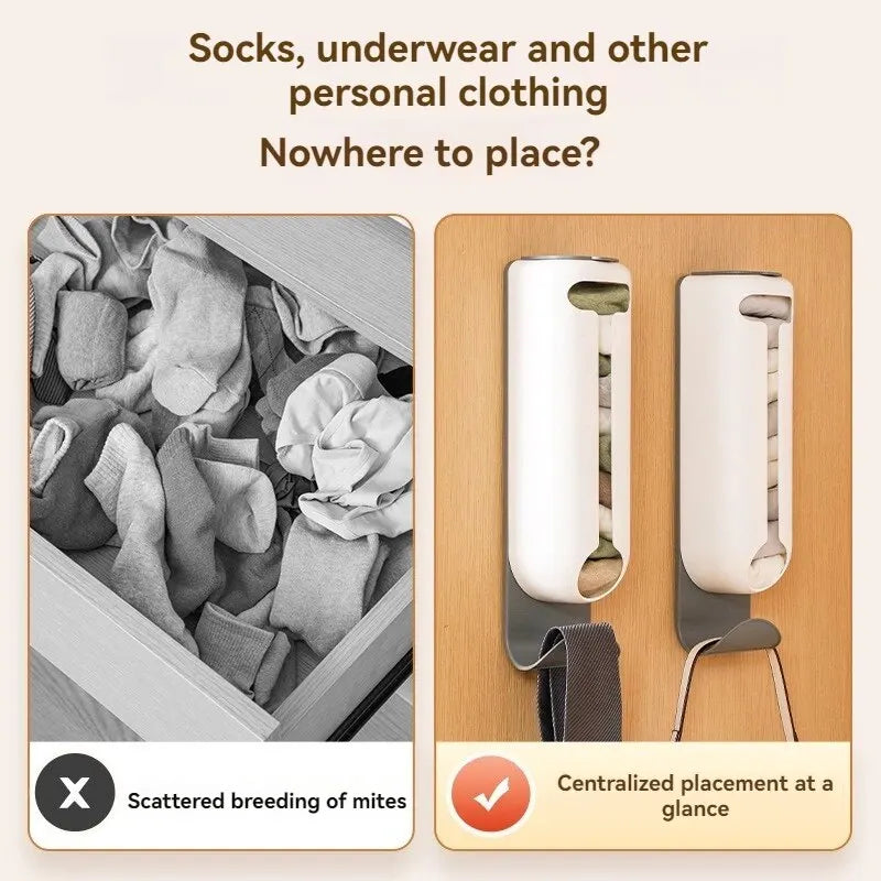 Innovative Wall Mounted Plastic Bag Dispenser Organizer for Kitchen and Home - Easy Access, Neat Organization and Space-saving