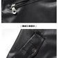 Men's Leather Jacket Autumn and Winter Windproof Standing Collar Motorcycle Tactical Warm Coat Casual Fashion Waterproof Jacket