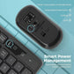 Full-Sized Ergonomic Wireless Keyboard And Mouse Combo 2.4G Cordless USB Quiet Click Keyboard And Mouse Set for Typi