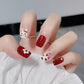 24Pcs Mid-length Ballet False Nails Cute Childlike Rainbow Press On Nails Iced Through Milk Tea Fake Nails Free Shipping Items