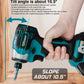688N.m 8-Speed 1/4'' Brushless Electric Screwdriver Cordless Screwdriver Electric Drill Impact Driver Kit for Makita 18V Battery