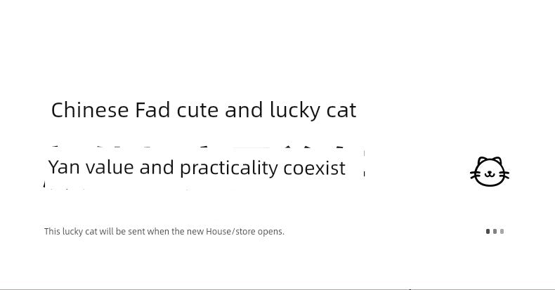 Haibeihai Lucky Cat Key Storage Entrance Decoration Home Living Room Desktop Pachira Macrocarpa Entrance Decorations